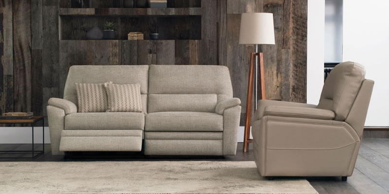 Big Grey Velvet Sofa In A Modern Living Room.