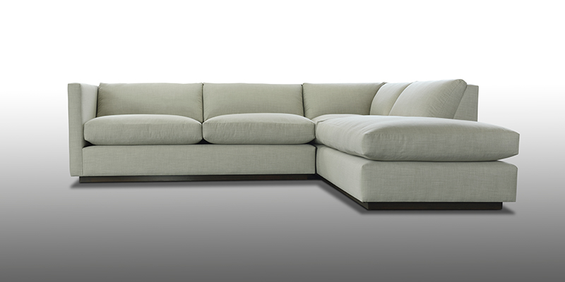 Grey Sofa on a white background.