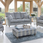 Stylish Home Interior With Grey Colored Trending Sofa Sets.